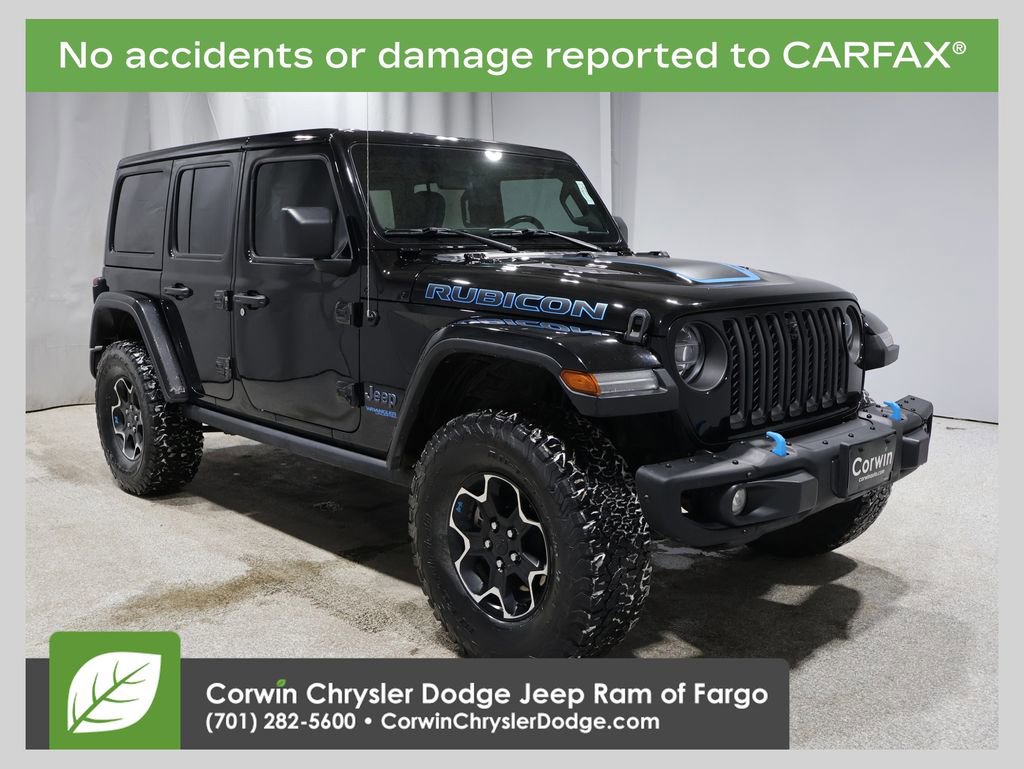 Used 2021 Jeep Wrangler Unlimited Rubicon 4xe w/ Steel Bumper Group