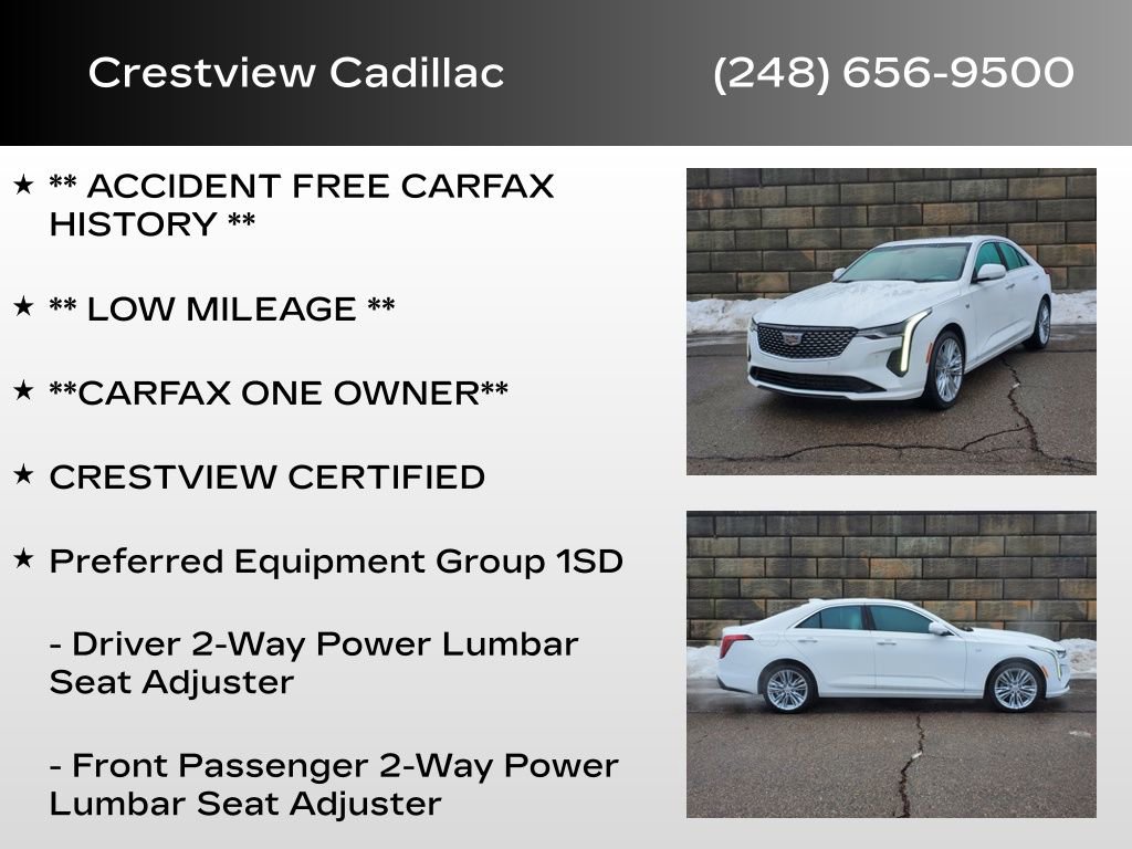 Certified 2023 Cadillac CT4 Premium Luxury w/ Climate Package image 6