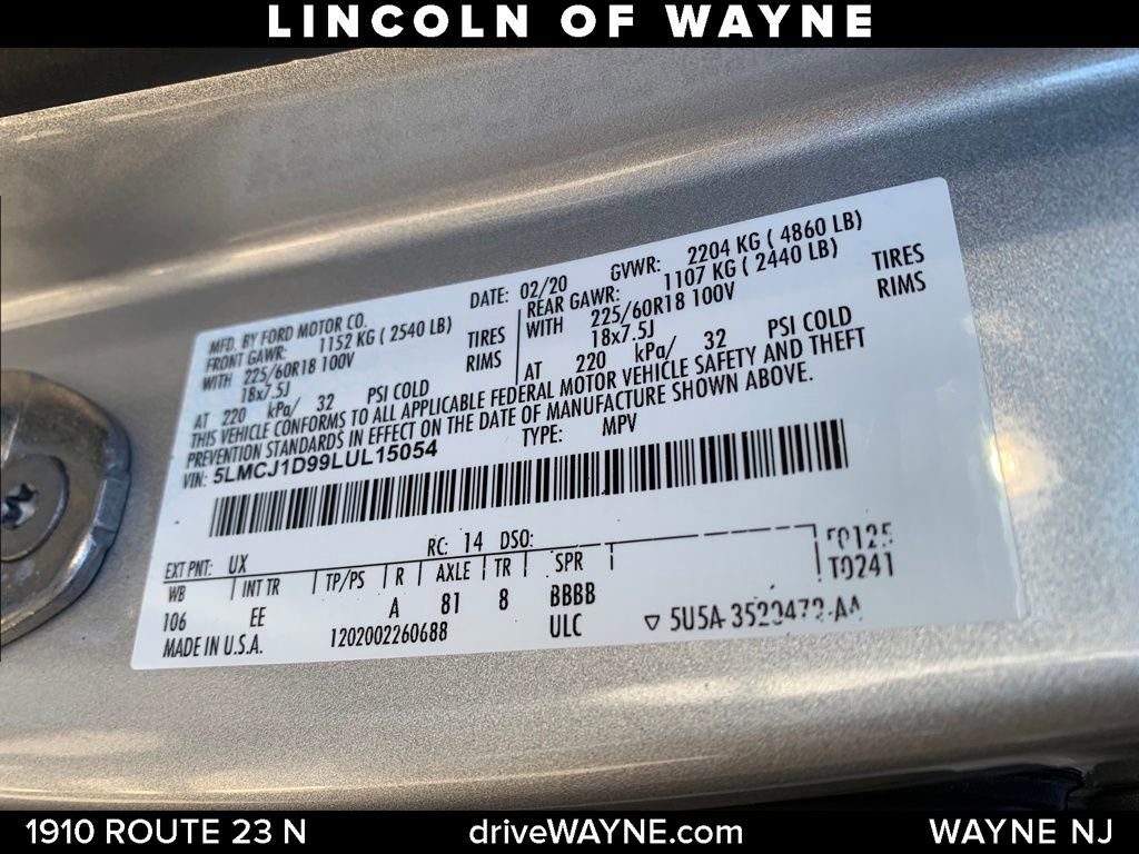 Used 2020 Lincoln Corsair AWD w/ Equipment Group 101A image 28