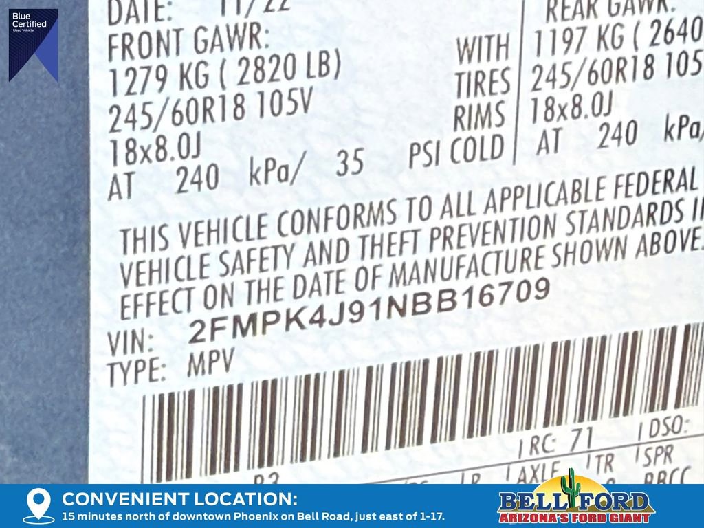 Used 2022 Ford Edge SEL w/ Convenience Package AWD/4WD image 33