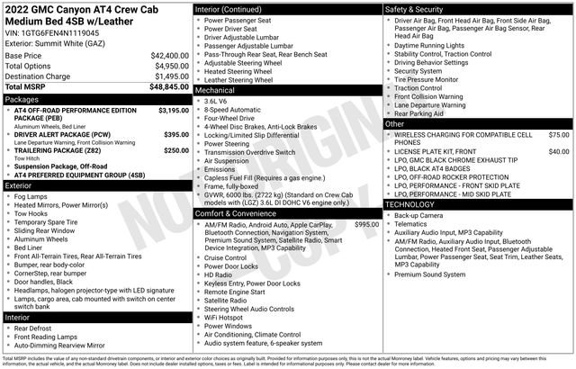 Used 2022 GMC Canyon AT4 AWD/4WD image 30