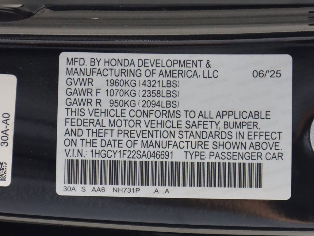 Certified 2025 Honda Accord LX image 47