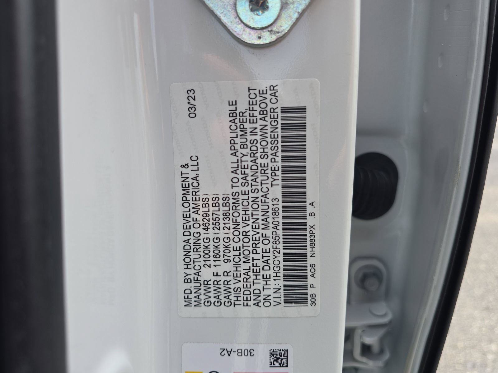 Certified 2023 Honda Accord Touring image 31