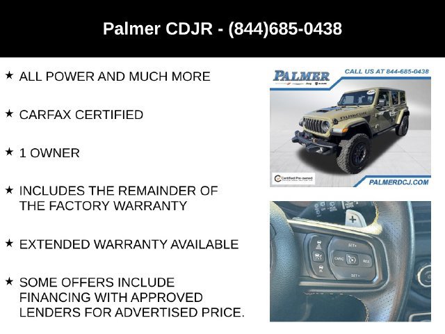 Certified 2025 Jeep Wrangler Unlimited Rubicon 392 AWD/4WD image 24