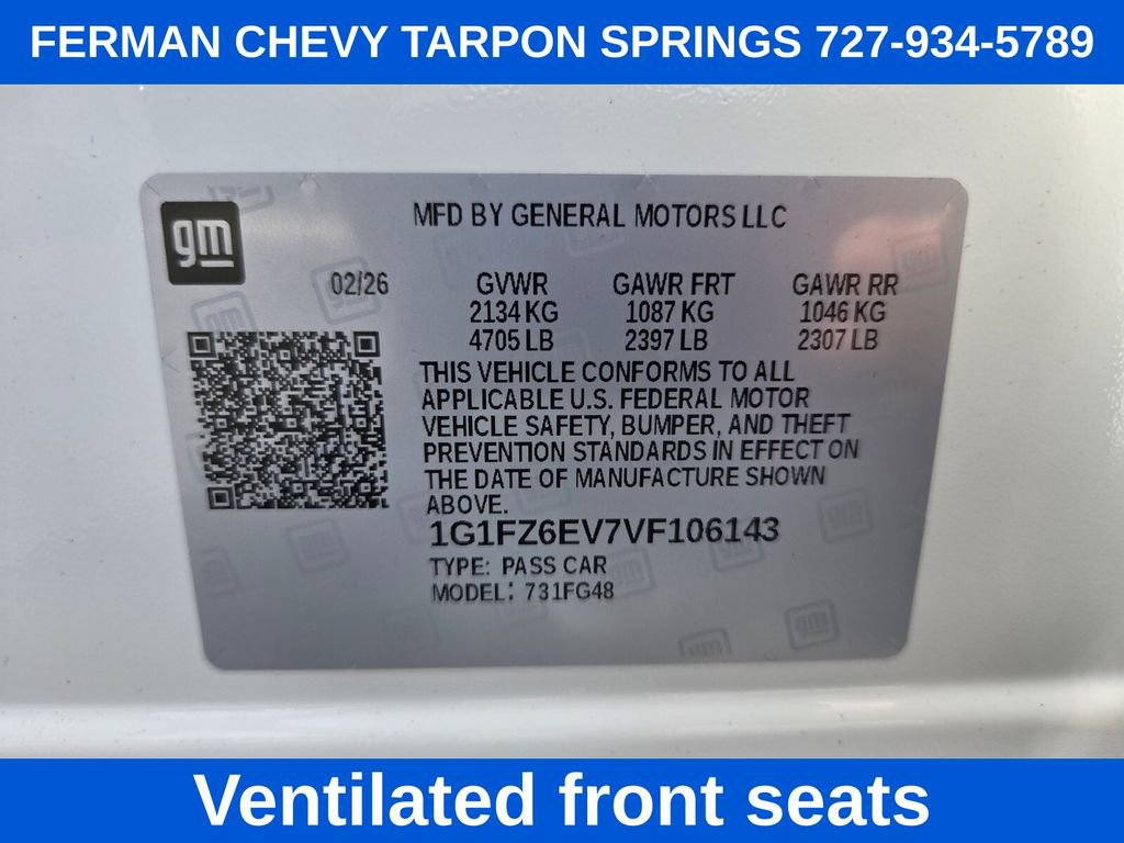 New 2027 Chevrolet Bolt RS w/ LPO, All-Weather Package FWD image 22