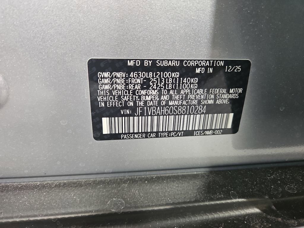 New 2025 Subaru WRX Premium image 26