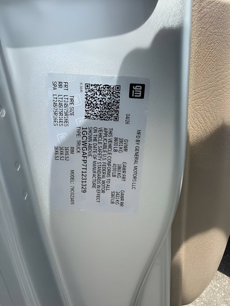New 2026 Chevrolet Express 2500 w/ Driver Convenience Package RWD image 28