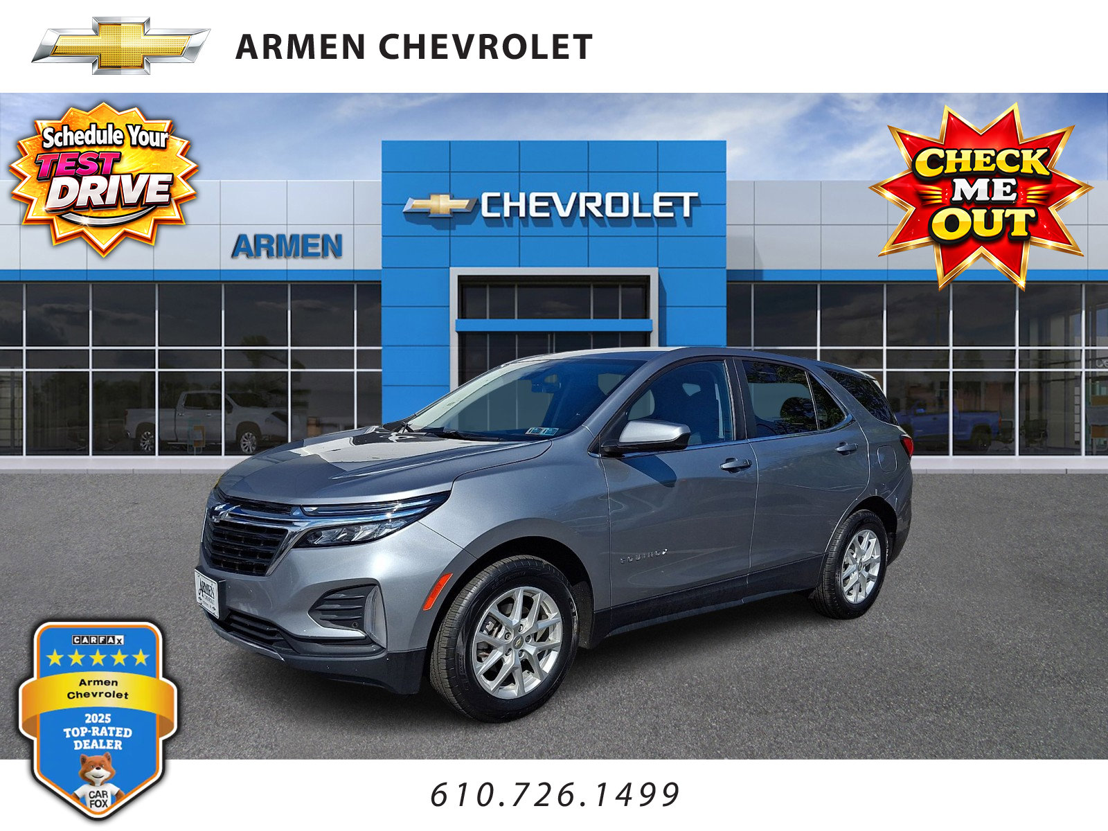 Certified 2023 Chevrolet Equinox LT AWD/4WD image 1