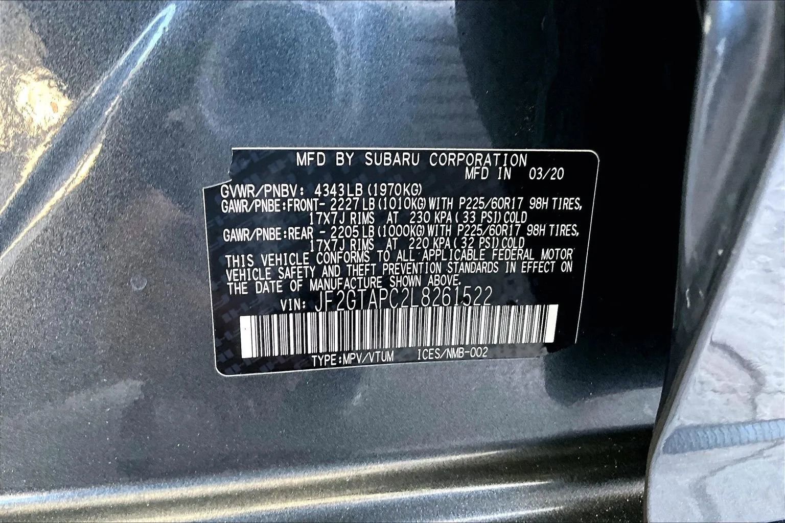 Used 2020 Subaru Crosstrek 2.0i Premium w/ Popular Package #2 image 16