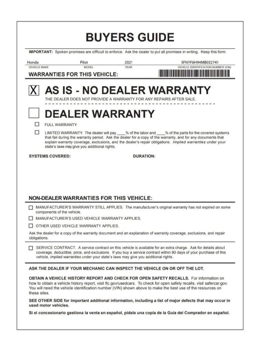 Used 2021 Honda Pilot Touring image 33