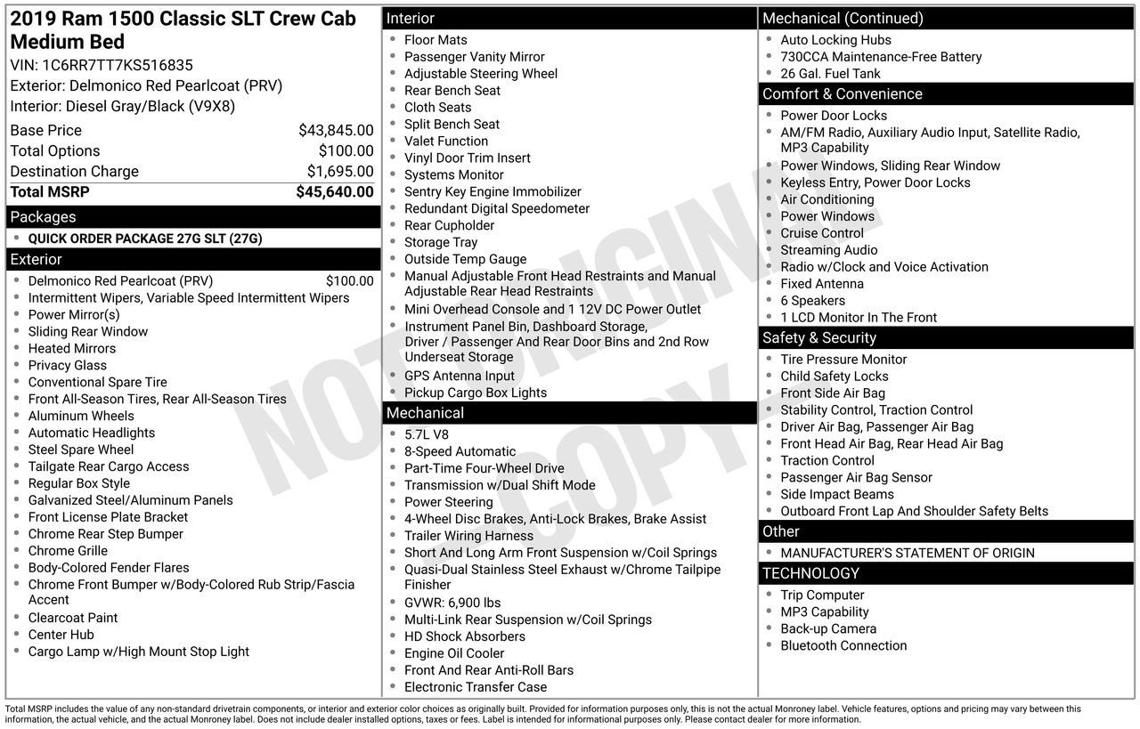 Used 2019 RAM 1500 Classic SLT image 33
