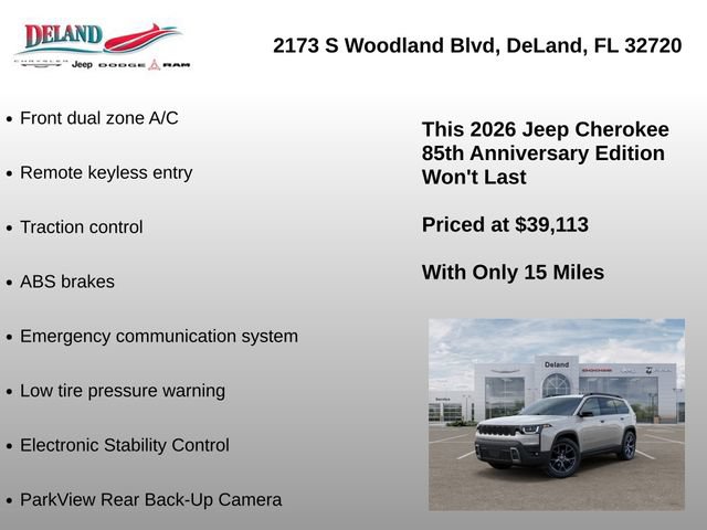 New 2026 Jeep Cherokee Overland AWD/4WD image 9