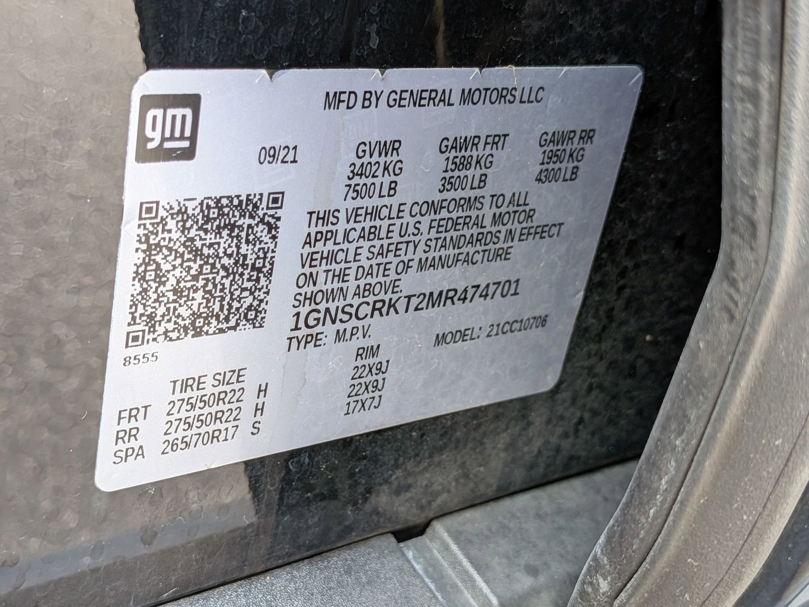 Used 2021 Chevrolet Tahoe RST w/ Rear Media and Nav Package image 41