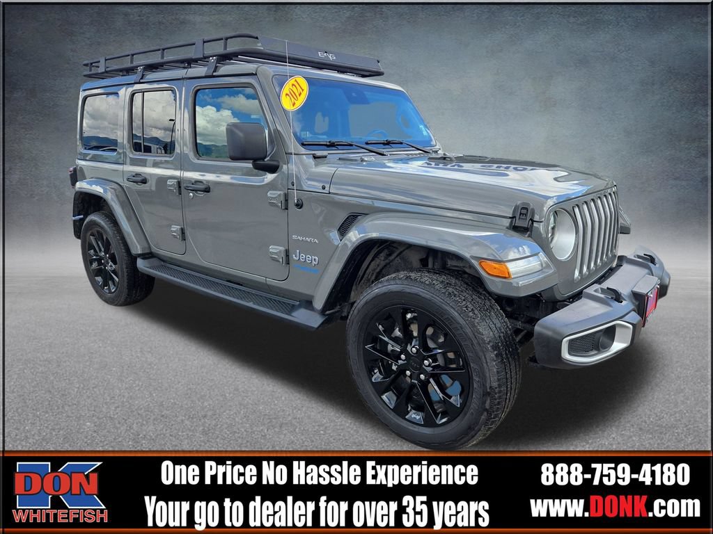 Used 2021 Jeep Wrangler Unlimited Sahara w/ Cold Weather Group AWD/4WD 360° Tour