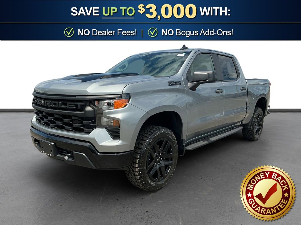 Used 2024 Chevrolet Silverado 1500 Custom Trail Boss w/ Dark Appearance Package AWD/4WD 360° Tour