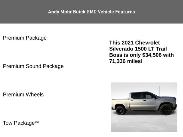 Used 2021 Chevrolet Silverado 1500 LT Trail Boss w/ Convenience Package II image 8