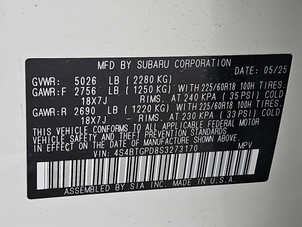 Certified 2025 Subaru Outback Touring XT image 44