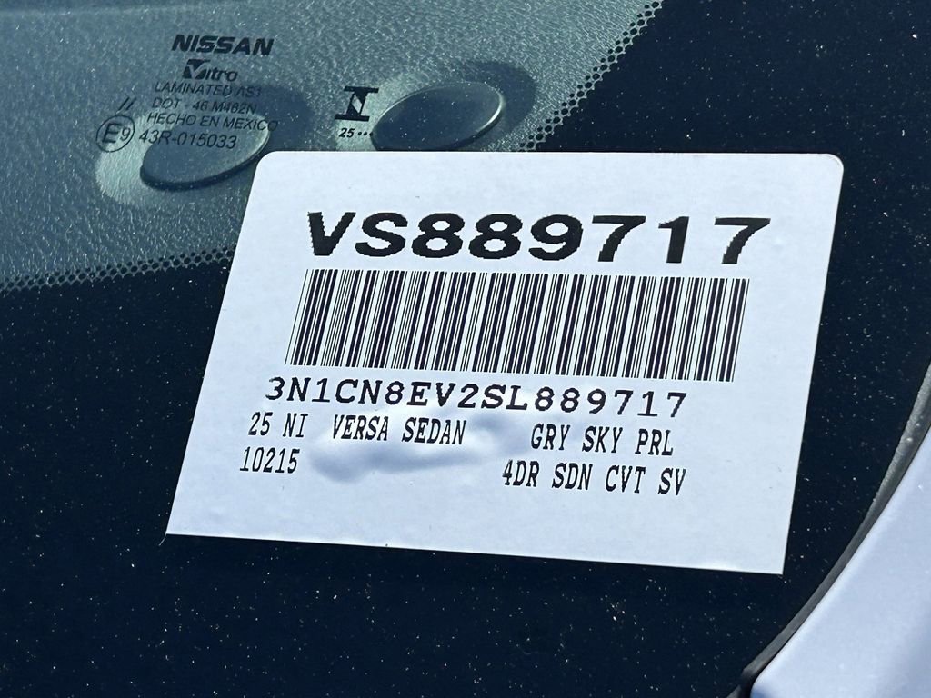 New 2025 Nissan Versa SV w/ Trunk Package image 21