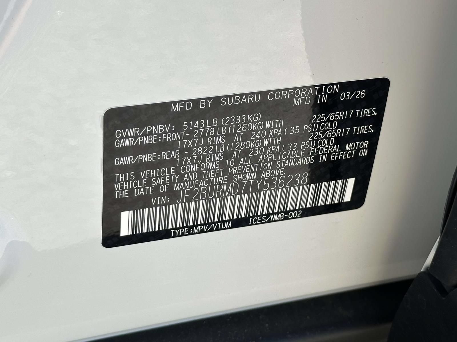 New 2026 Subaru Outback Wilderness AWD/4WD image 15