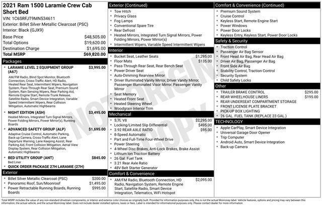 Used 2021 RAM 1500 Laramie image 38
