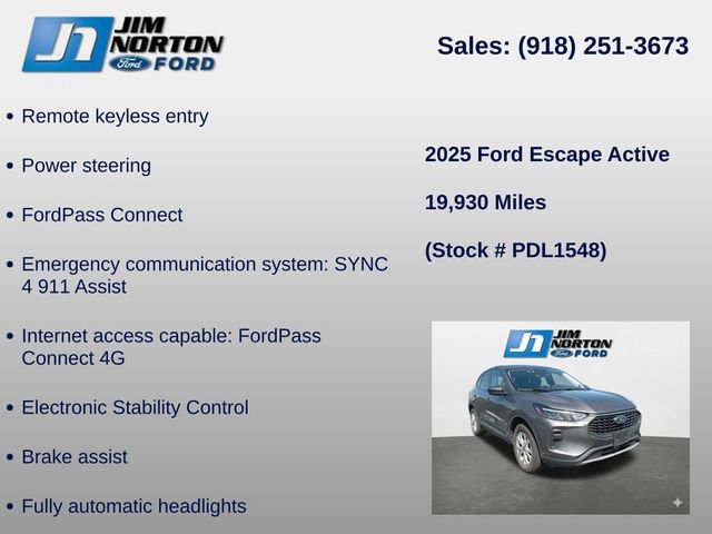 Used 2025 Ford Escape Active image 14