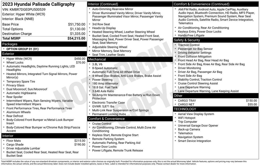 Used 2023 Hyundai Palisade Calligraphy image 31