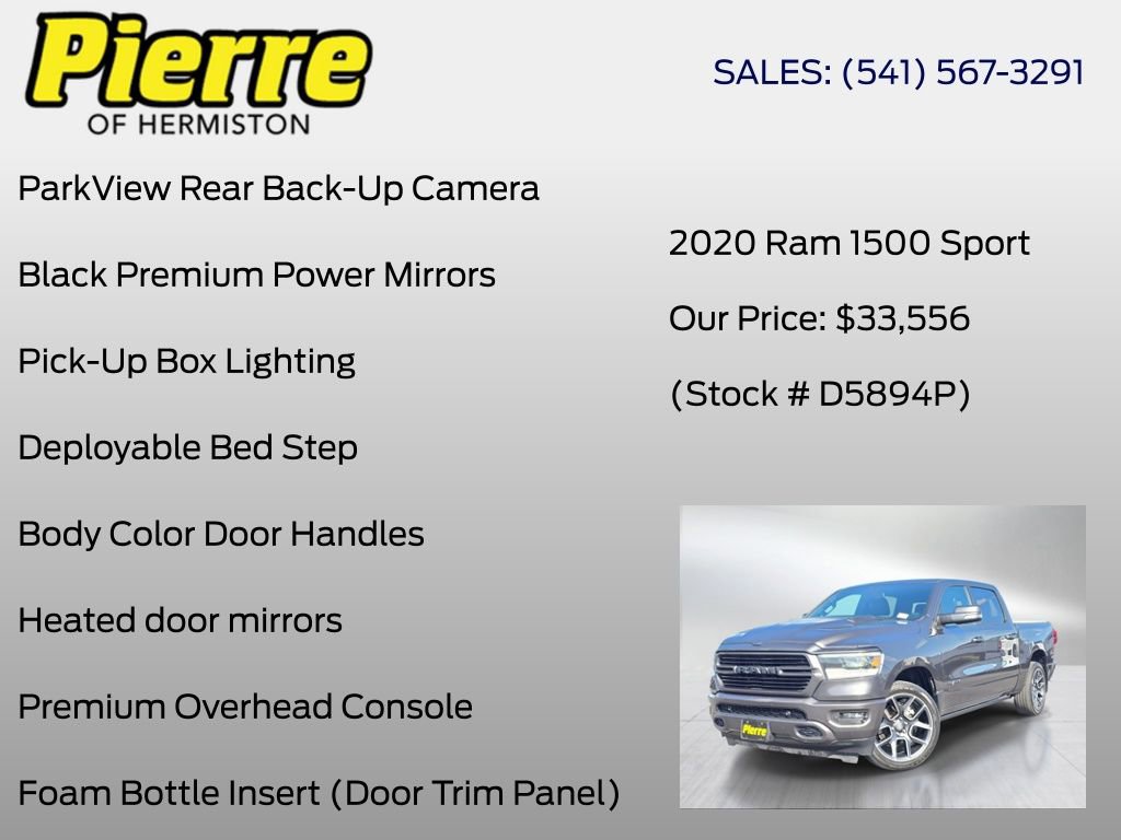 Used 2020 RAM 1500 Sport w/ Alpine Leather & Sound Group AWD/4WD image 36