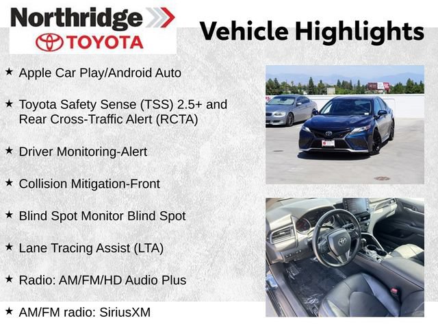 Used 2021 Toyota Camry XSE w/ Carpet Mat Package (TMS) FWD image 2