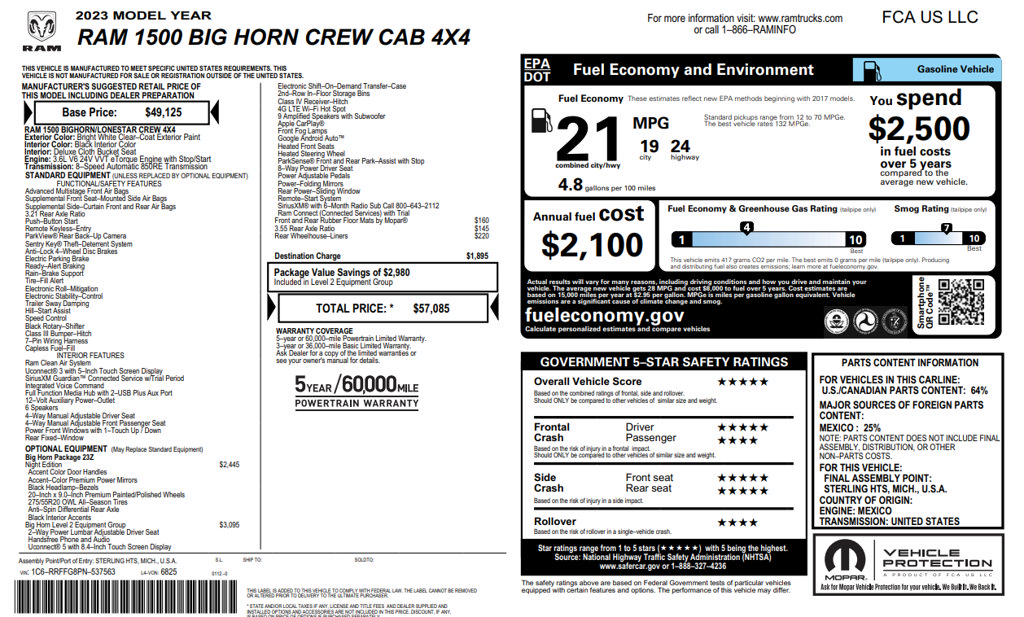Used 2023 RAM 1500 Big Horn AWD/4WD image 31