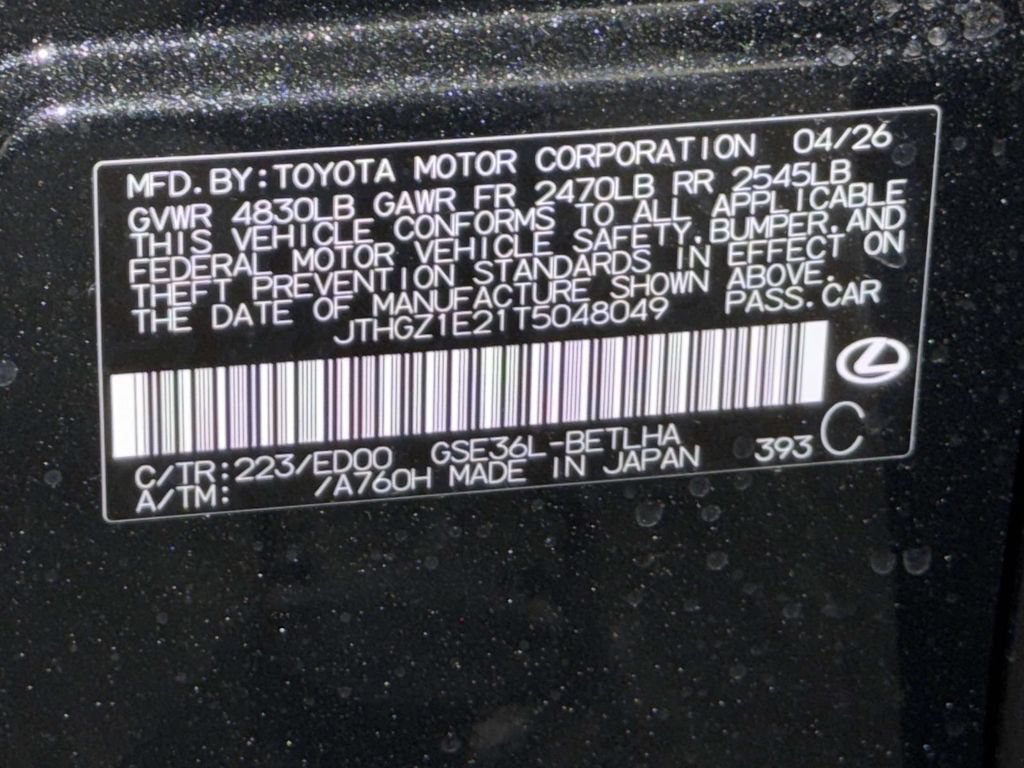 New 2026 Lexus IS 350 F Sport w/ Technology Package AWD/4WD image 20