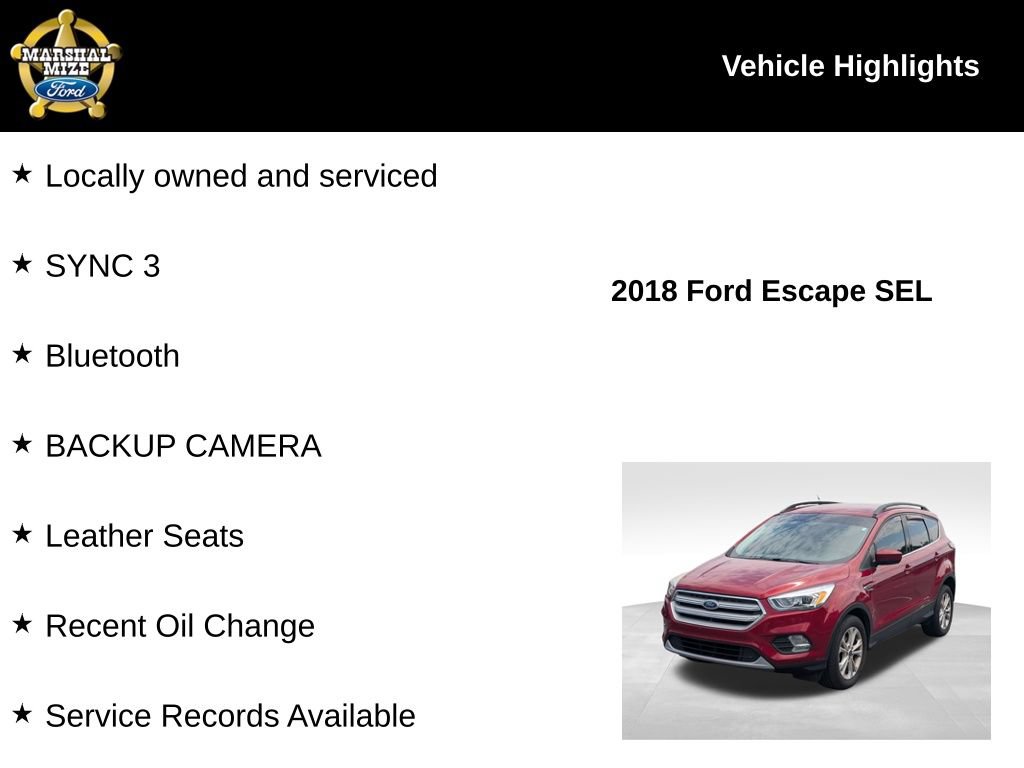 Used 2018 Ford Escape SEL FWD image 2