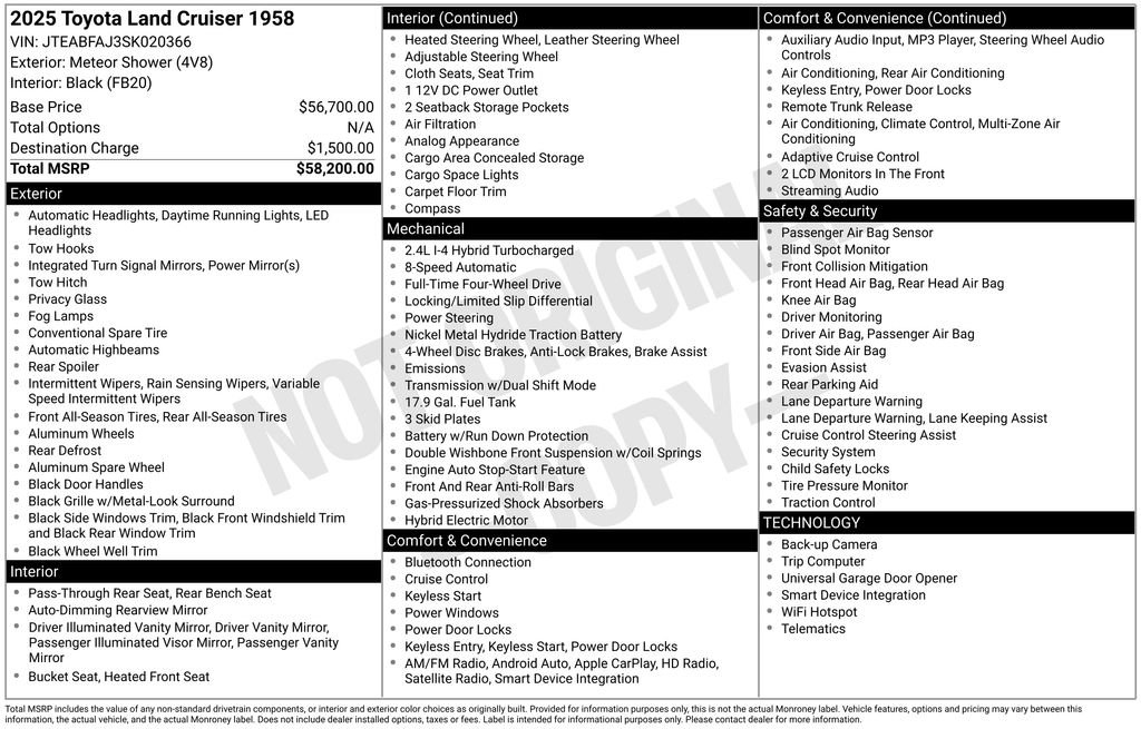 Certified 2025 Toyota Land Cruiser 1958 image 7