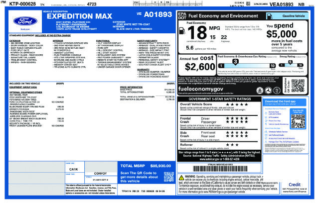 New 2027 Ford Expedition Max Platinum w/ Driver's Package AWD/4WD image 42