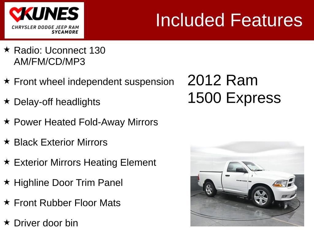 Used 2012 RAM 1500 Express RWD image 3