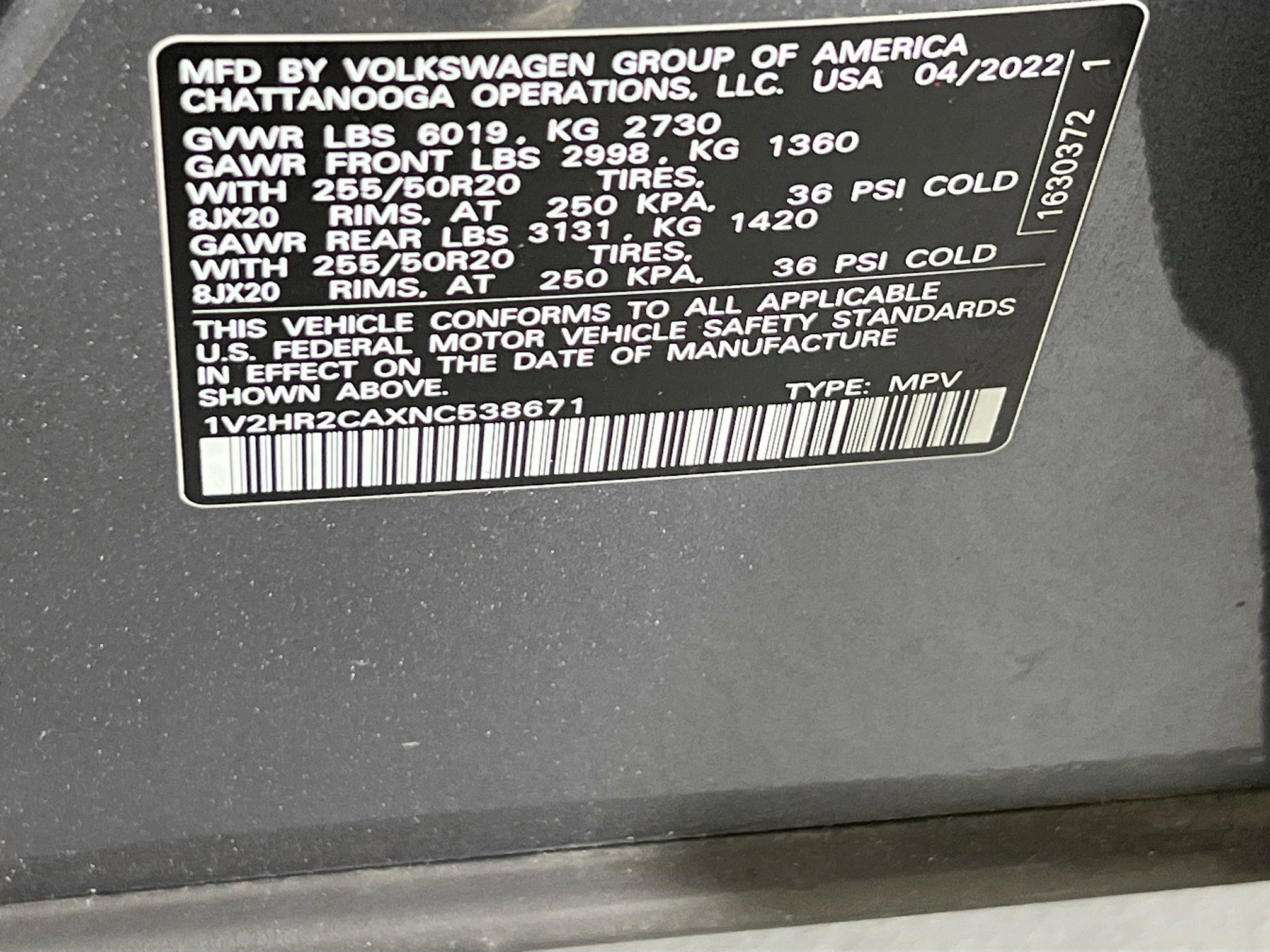 Used 2022 Volkswagen Atlas SE image 31