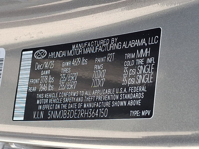 Certified 2024 Hyundai Tucson SEL FWD image 27