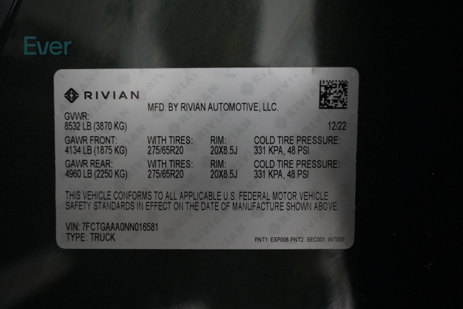 Used 2022 Rivian R1T Adventure AWD/4WD image 30