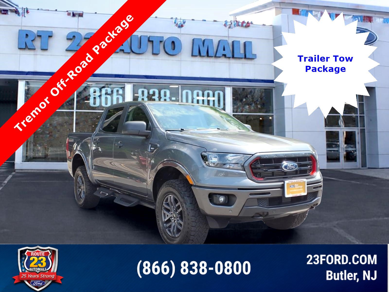 Certified 2023 Ford Ranger XLT w/ Tremor Off-Road Package AWD/4WD image 1