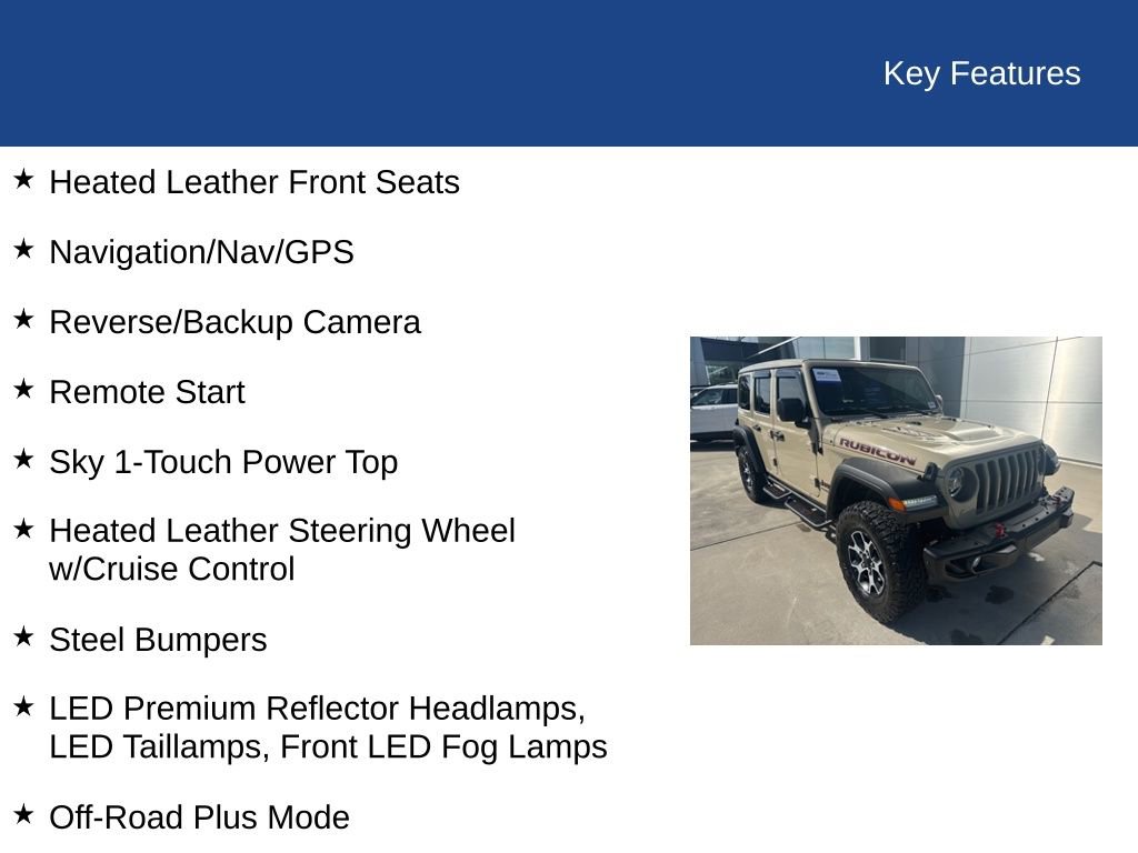 Used 2022 Jeep Wrangler Unlimited Rubicon w/ Steel Bumper Group image 34