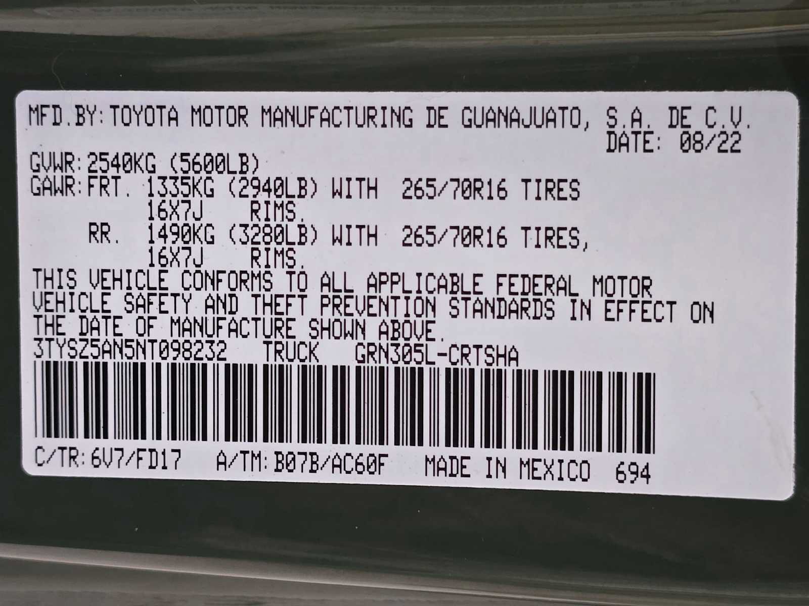 Certified 2022 Toyota Tacoma TRD Off-Road w/ TRD Premium Off Road Package AWD/4WD image 30