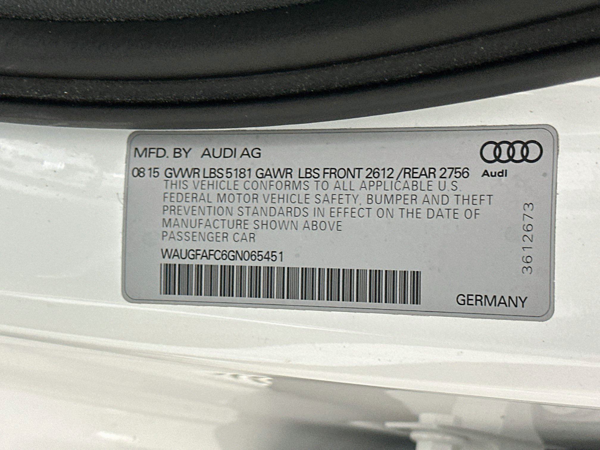 Used 2016 Audi A6 2.0T Premium Plus w/ Premium Plus Package AWD/4WD image 12