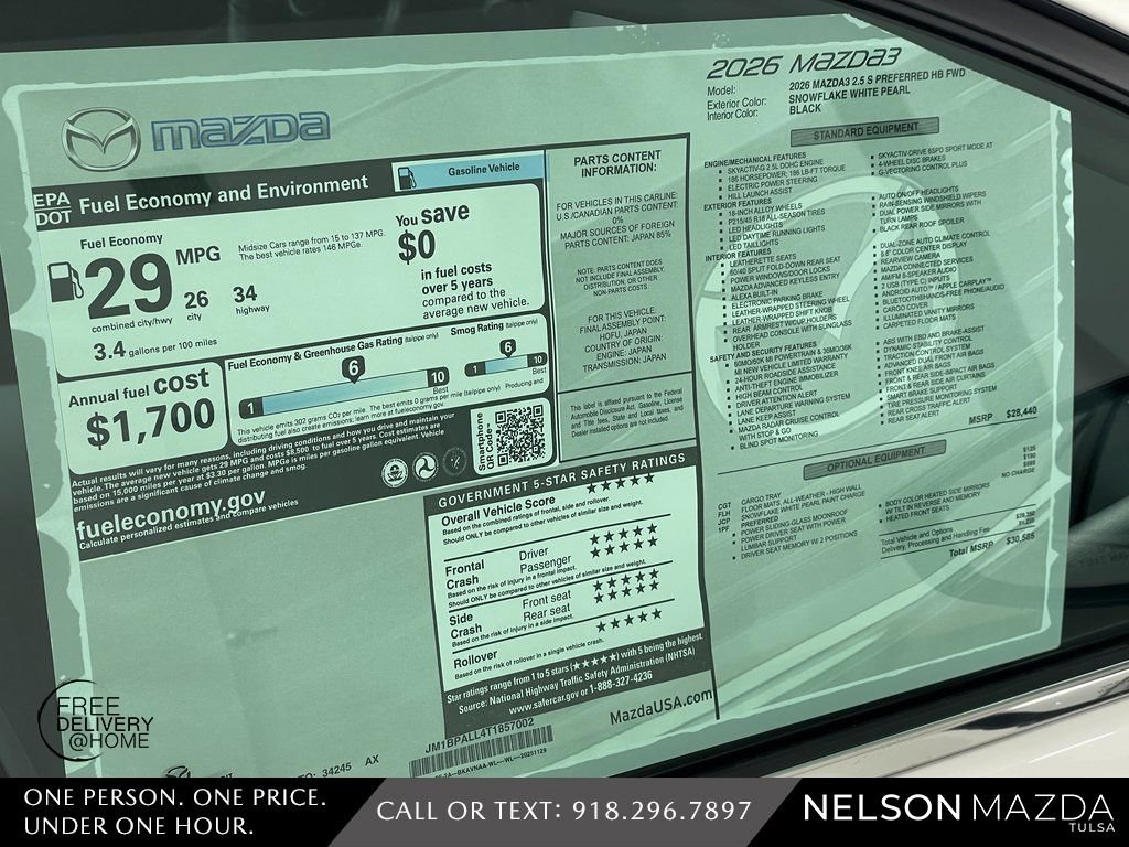 New 2026 MAZDA MAZDA3 s FWD image 16