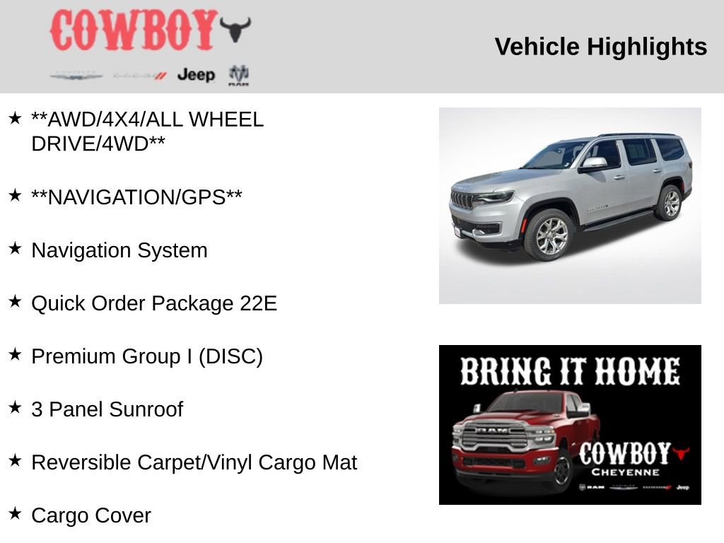 Used 2022 Jeep Wagoneer Series I w/ Premium Group I image 5