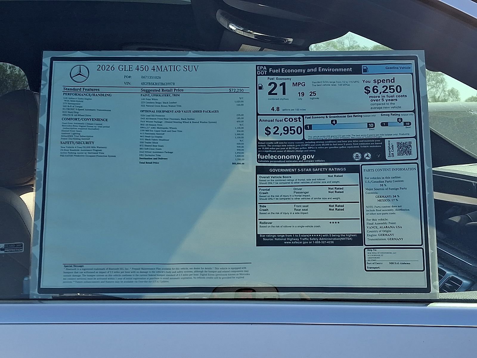 New 2026 Mercedes-Benz GLE 450 4MATIC image 19