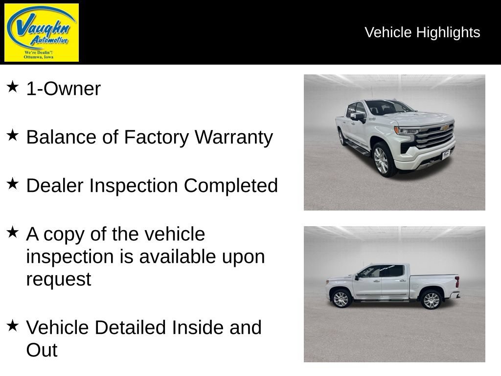 Used 2024 Chevrolet Silverado 1500 High Country w/ Technology Package AWD/4WD image 2