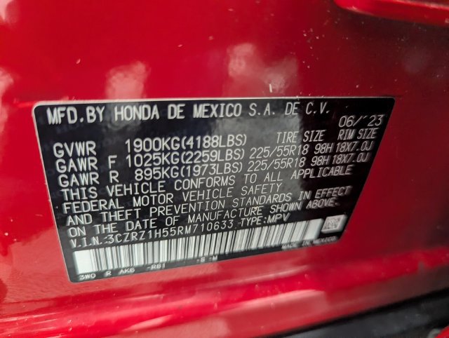 Certified 2024 Honda HR-V Sport image 34