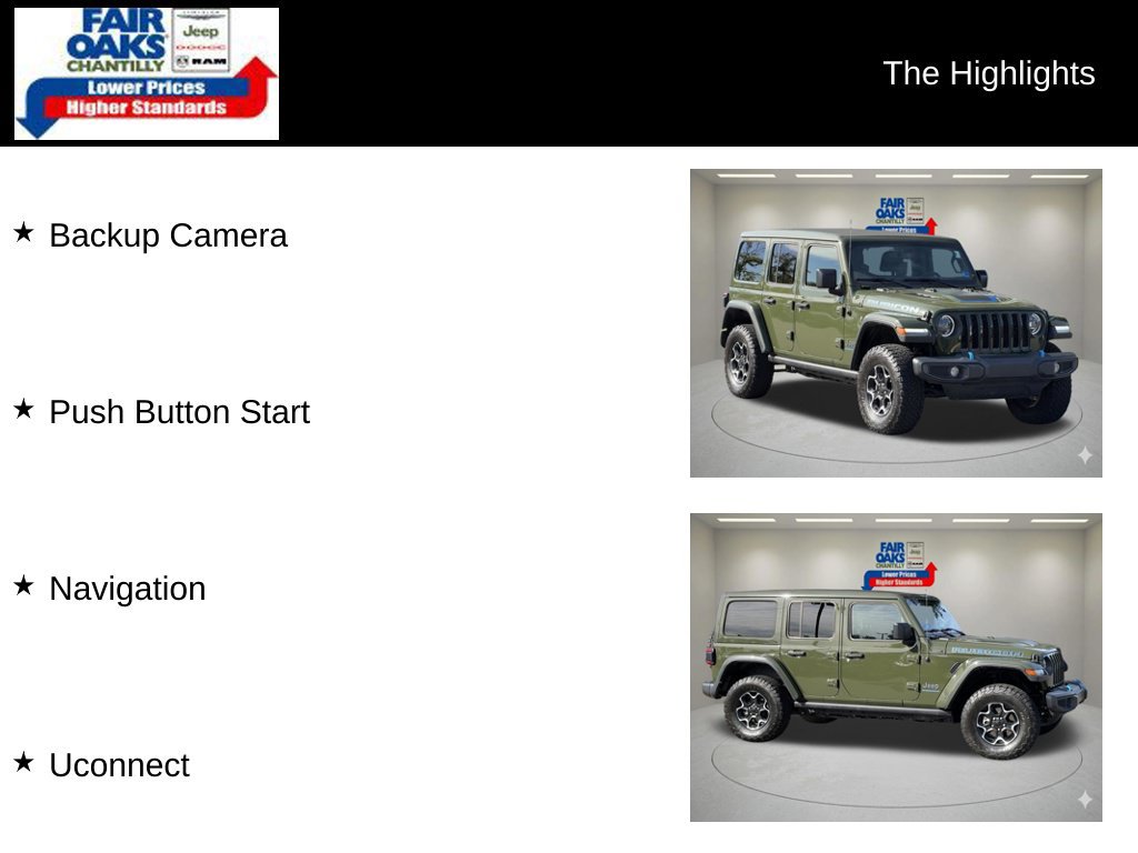 Used 2023 Jeep Wrangler Unlimited Rubicon 4xe w/ Cold Weather Group AWD/4WD image 2