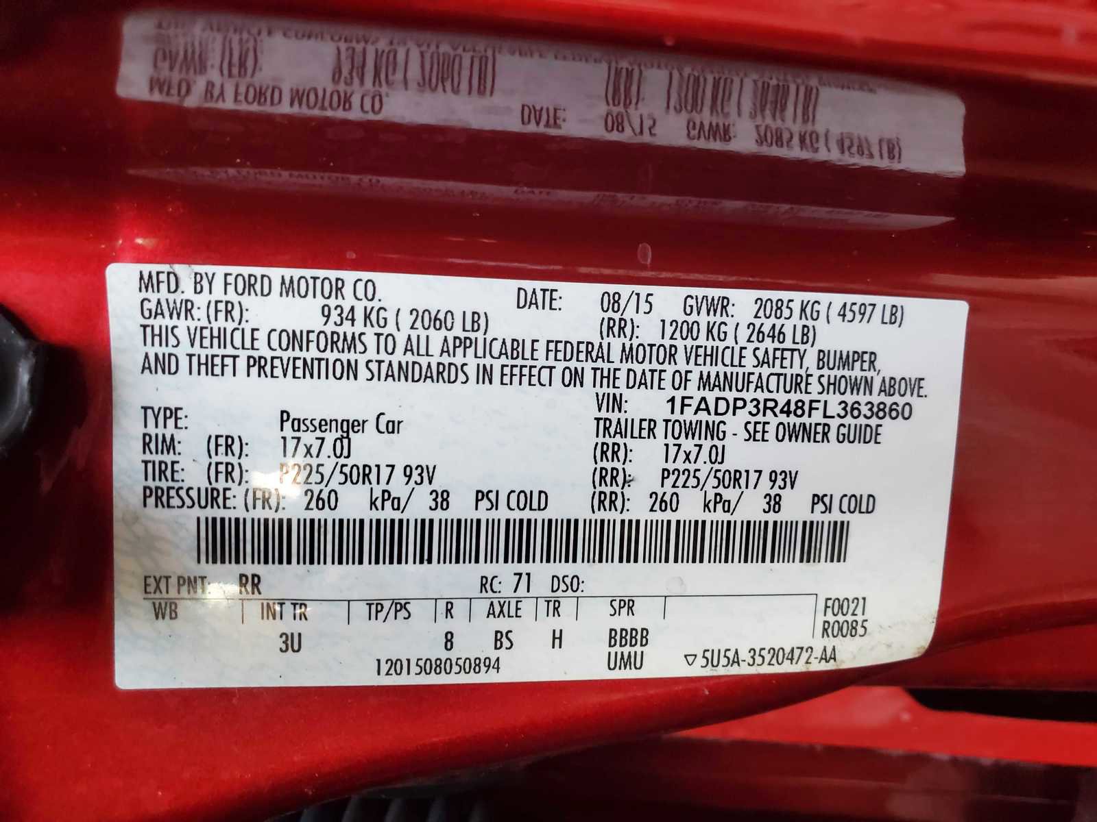 Used 2015 Ford Focus Electric Hatchback image 25