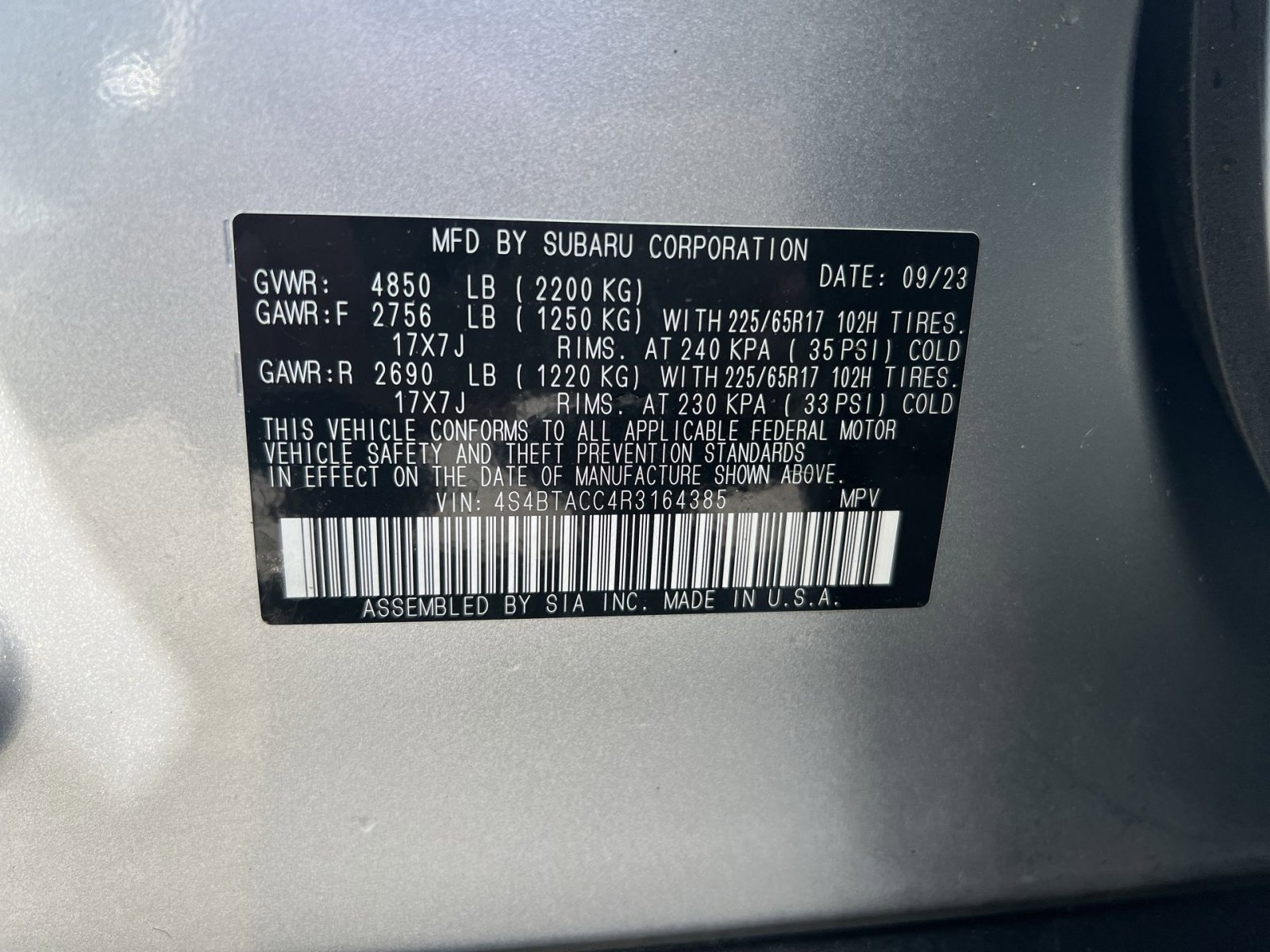 Used 2024 Subaru Outback Premium image 35
