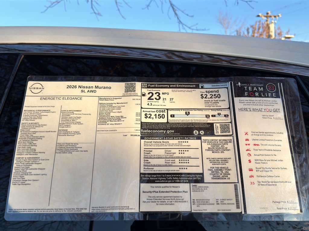 New 2026 Nissan Murano SL image 12
